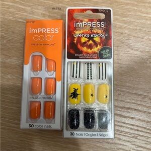imPRESS Color Press-On Manicure - Orange and limited edition Halloween!